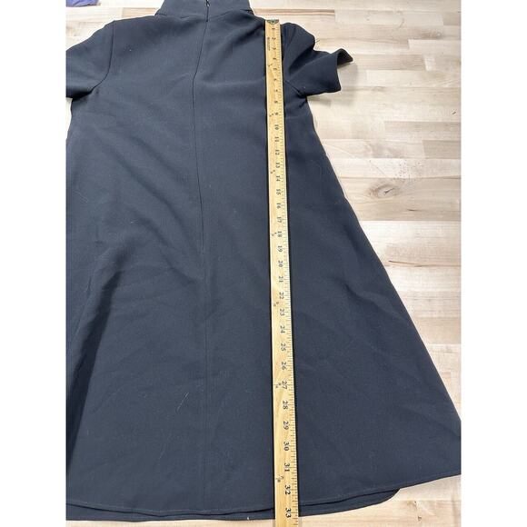 CUE Australia Sleeveless Black A Line Halter Swing Dress Size 6 Keyhole - Picture 5 of 6